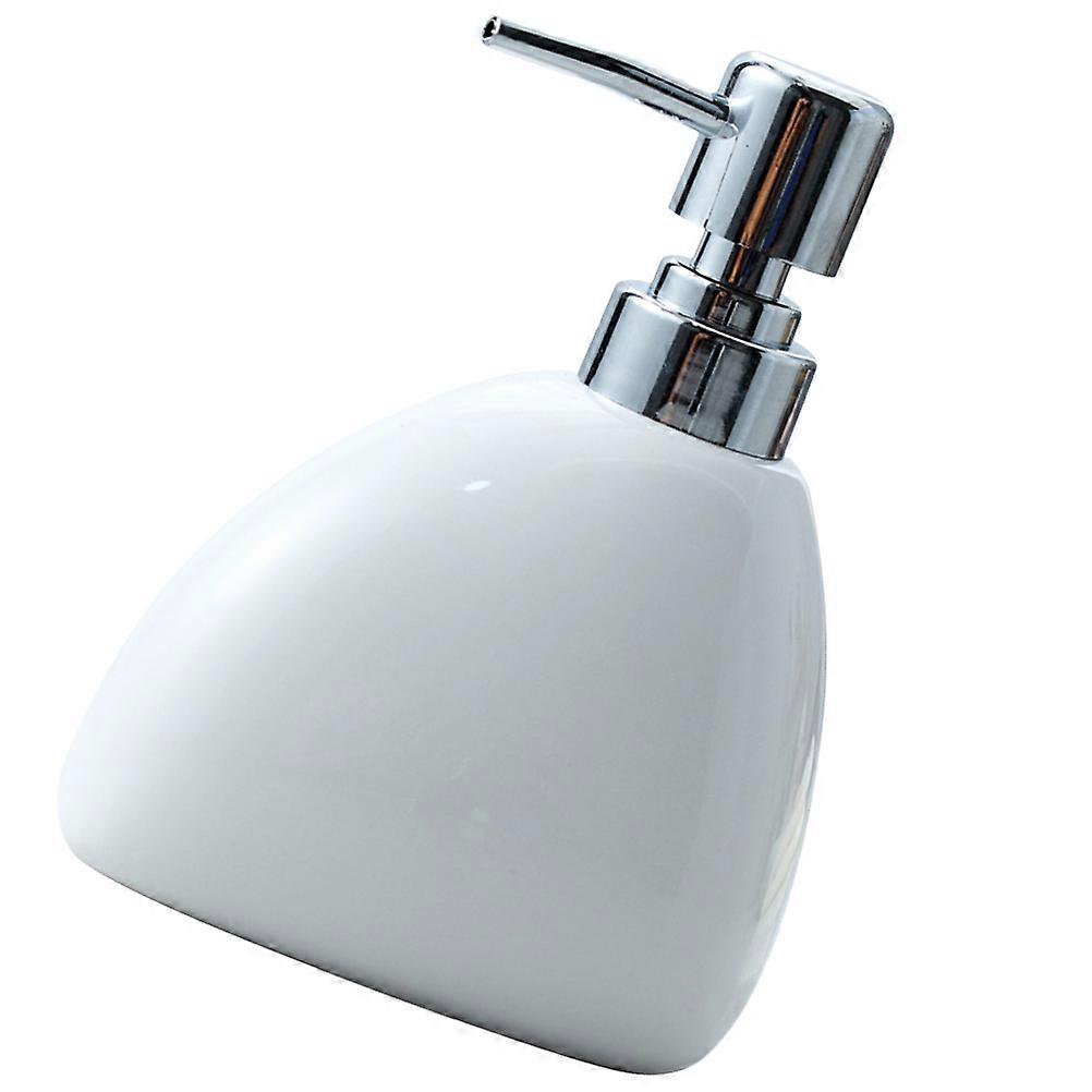 Leakproof High Capacity 450ML Empty Ceramic Pump Bottle For Home And Bathroom Use 2Pcs