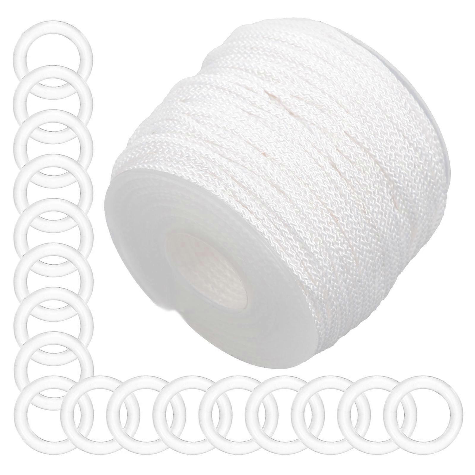 Cordless Roman Shade Hardware Kit And Braided Lift Shade Cord For Homeowners And Crafters Length 50M 1 Set