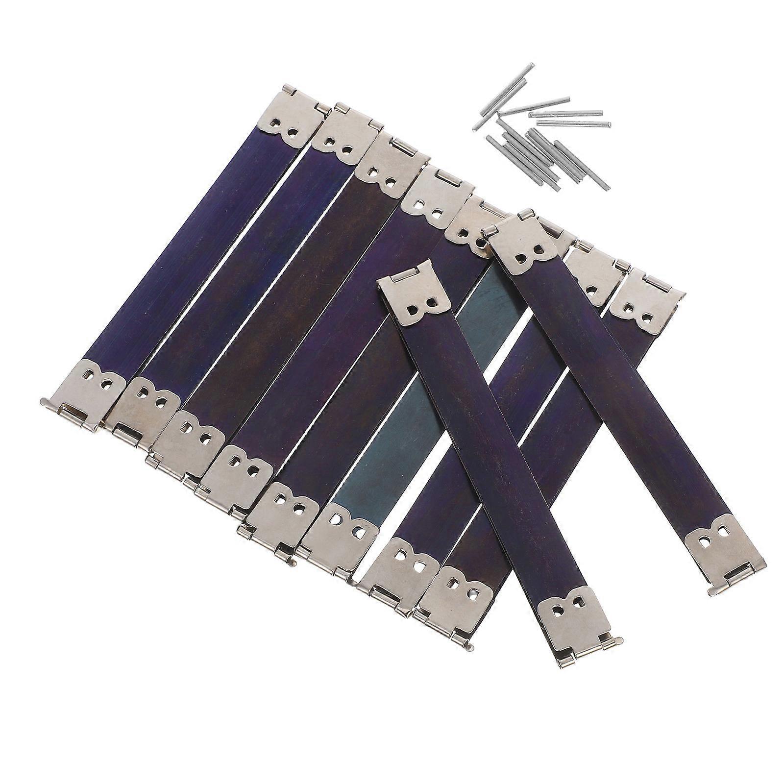 Metal Internal Flex Frames Sewing Handbag Hinges for Handbag 30Pcs Silver