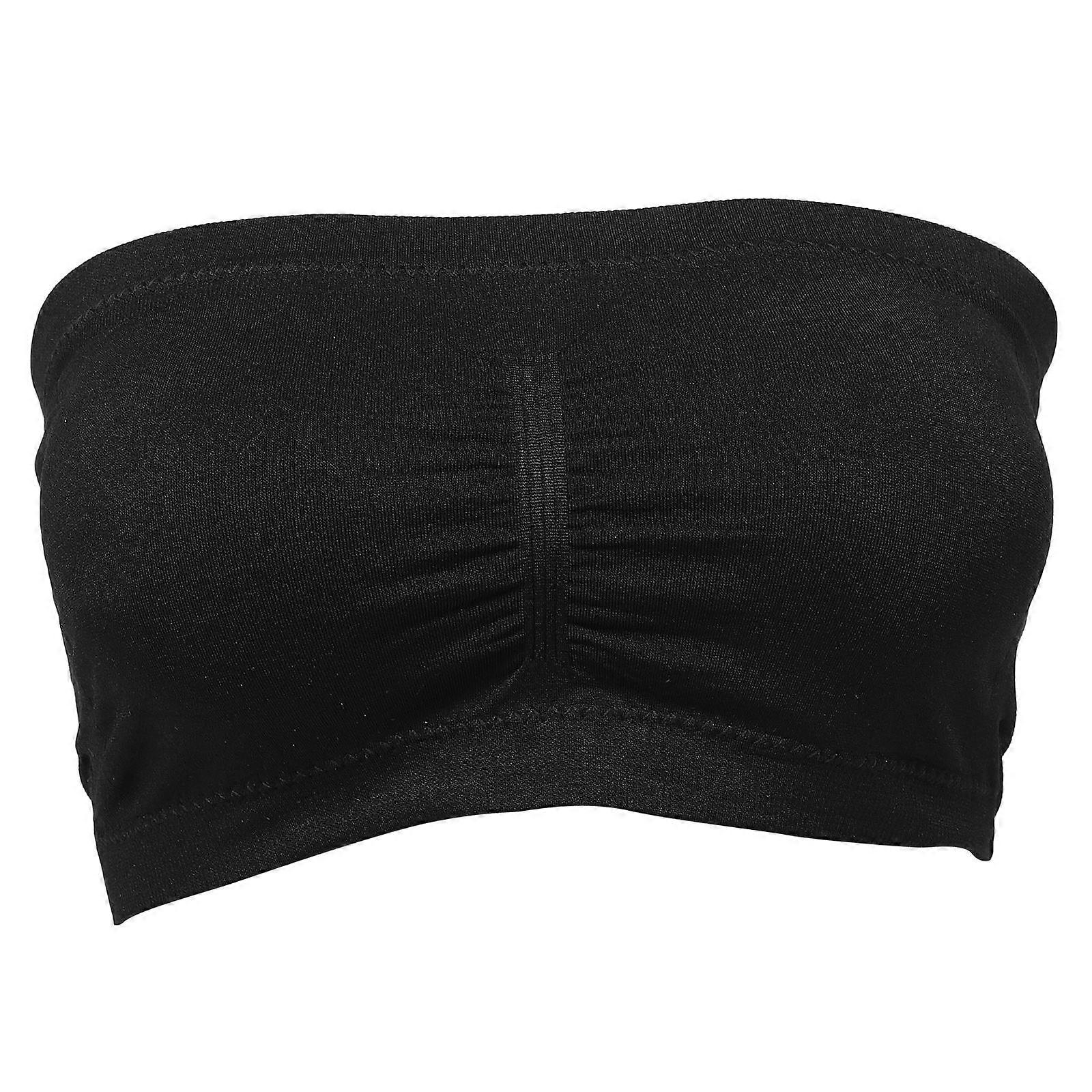 Strapless Bandeau Tops for Women Invisible Design with 2Pcs Set