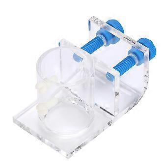 Transparent Acrylic Water Tube Soft Pipe Fixture for Fish Tank Aquarium(single hole fixture)