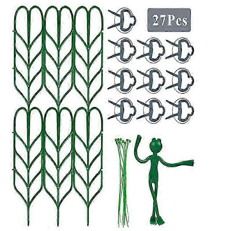 2025 Latest Model  Floor Climbing Support Set Adjustable Garden DIY Flower Growing Rack Holder Stand 35.5x10c