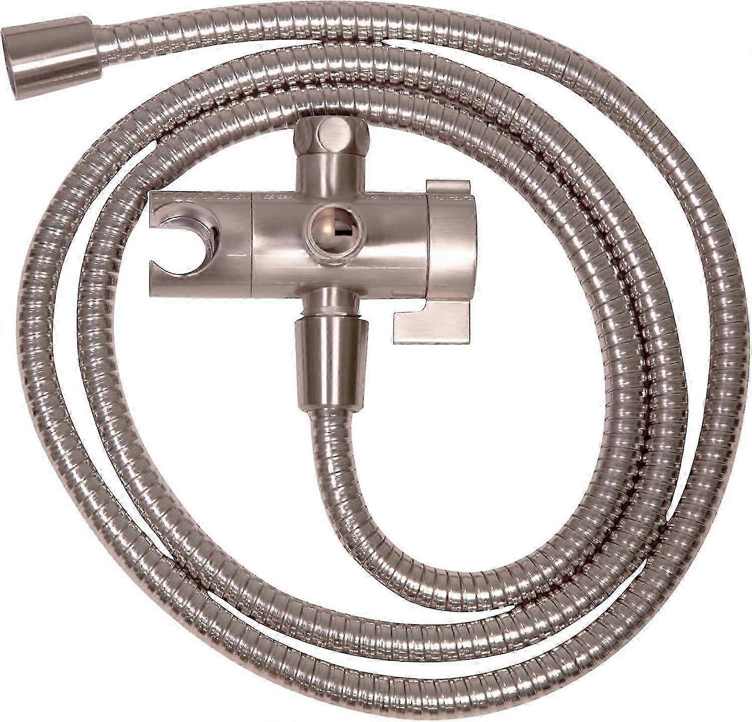 3-Way Diverter Hose Handheld Fixed Showerhead Bathroom Universal Shower