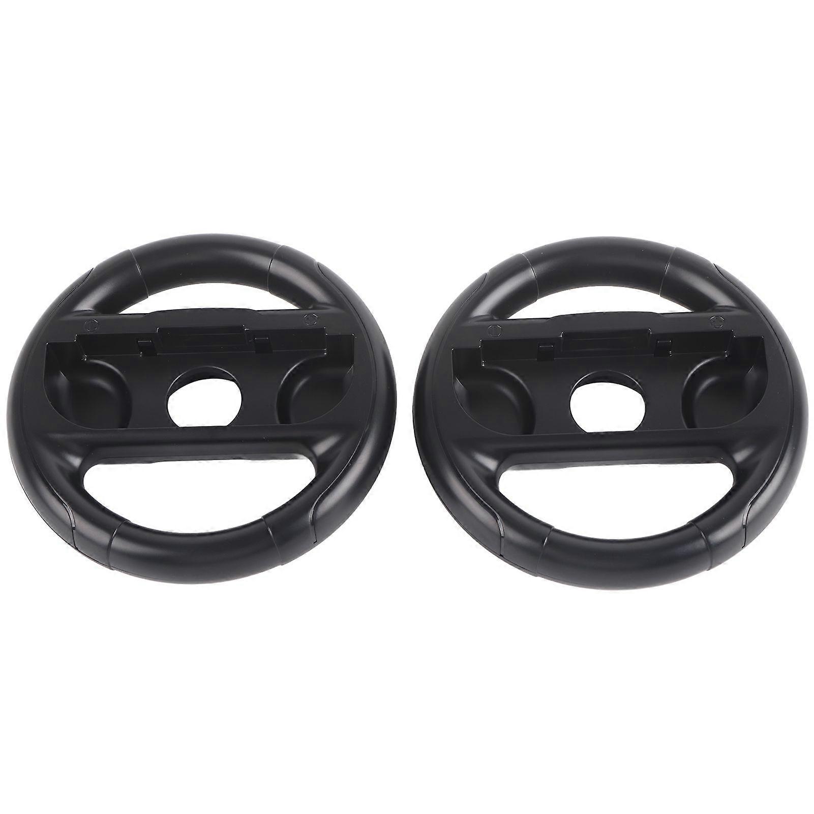 Racing Game Steering Wheel Portable and Easy to Operate Steering Wheel Controller for SwitchBlack