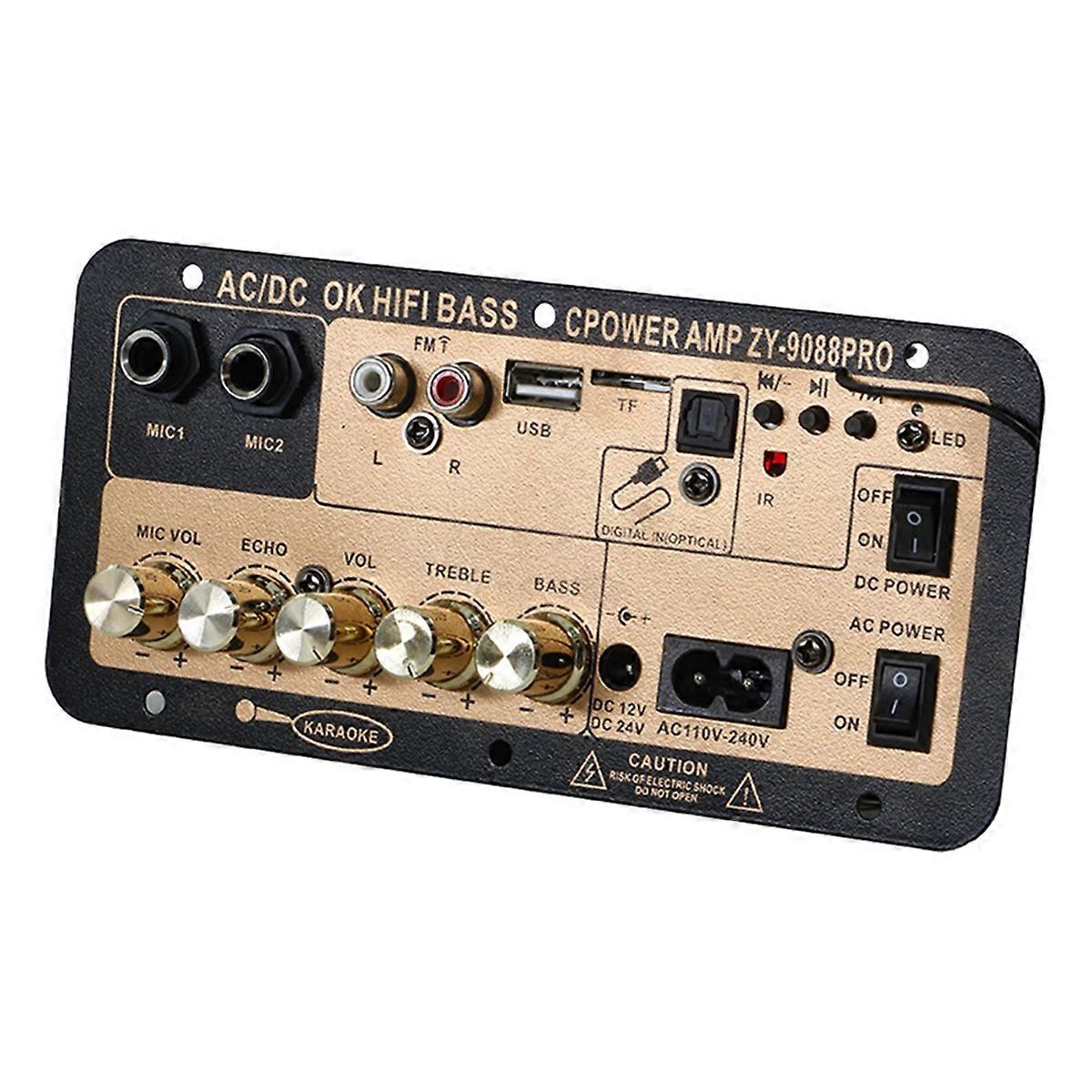 Bluetooth 5.0 Amplifier Board with Optical Audio AMP USB EU Plug