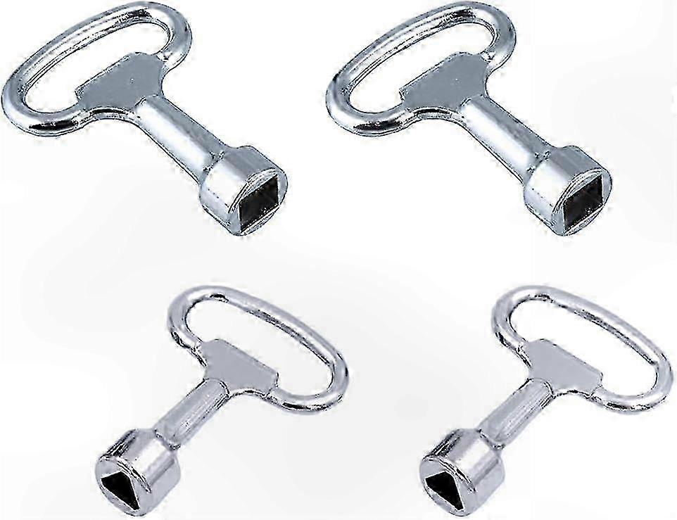 Universal Key Set for Utility Cabinets and Electrical Equipment (4 Pieces)