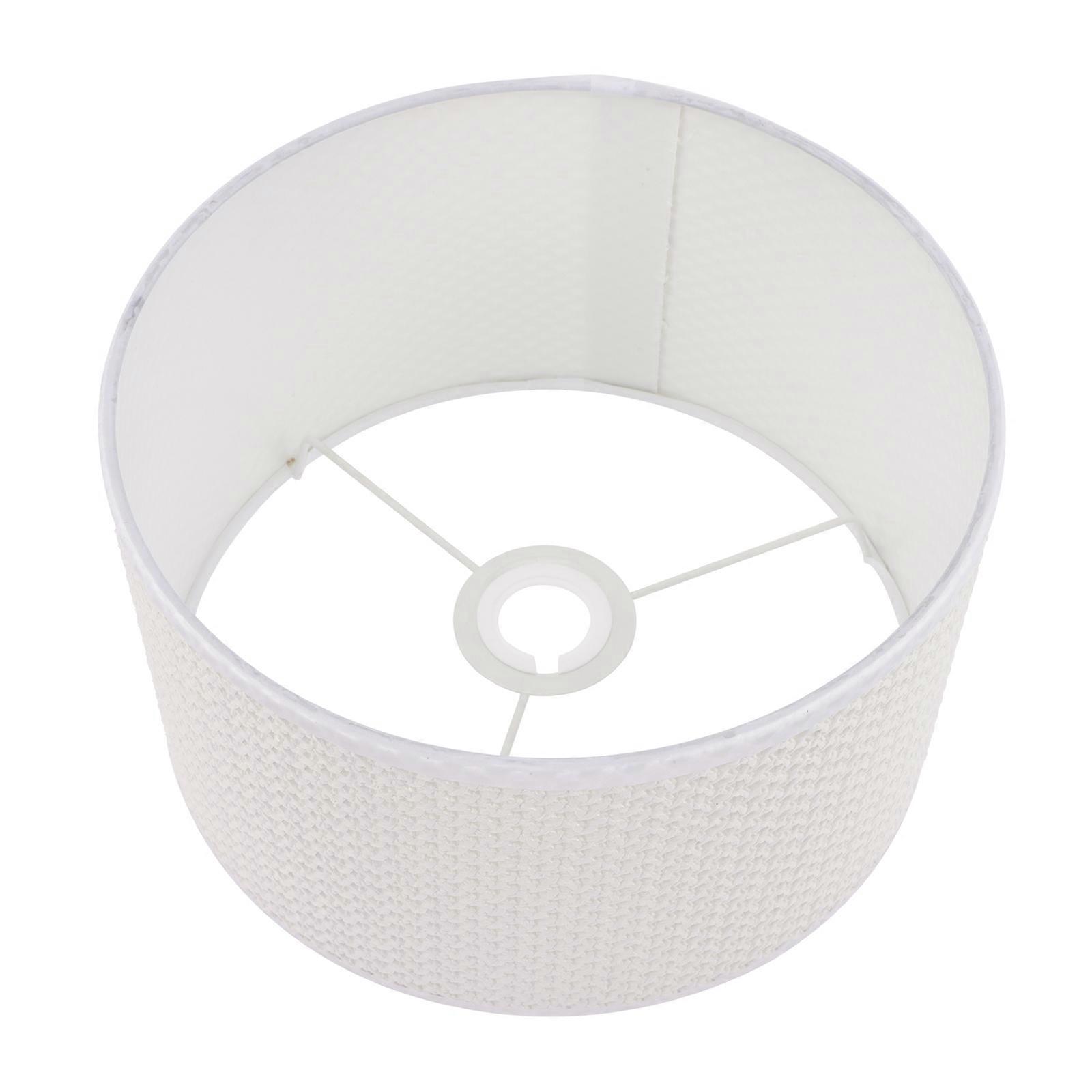 White Fabric Lamp Shade Cover for Desktop Lampshade 2Pcs Hanging Set