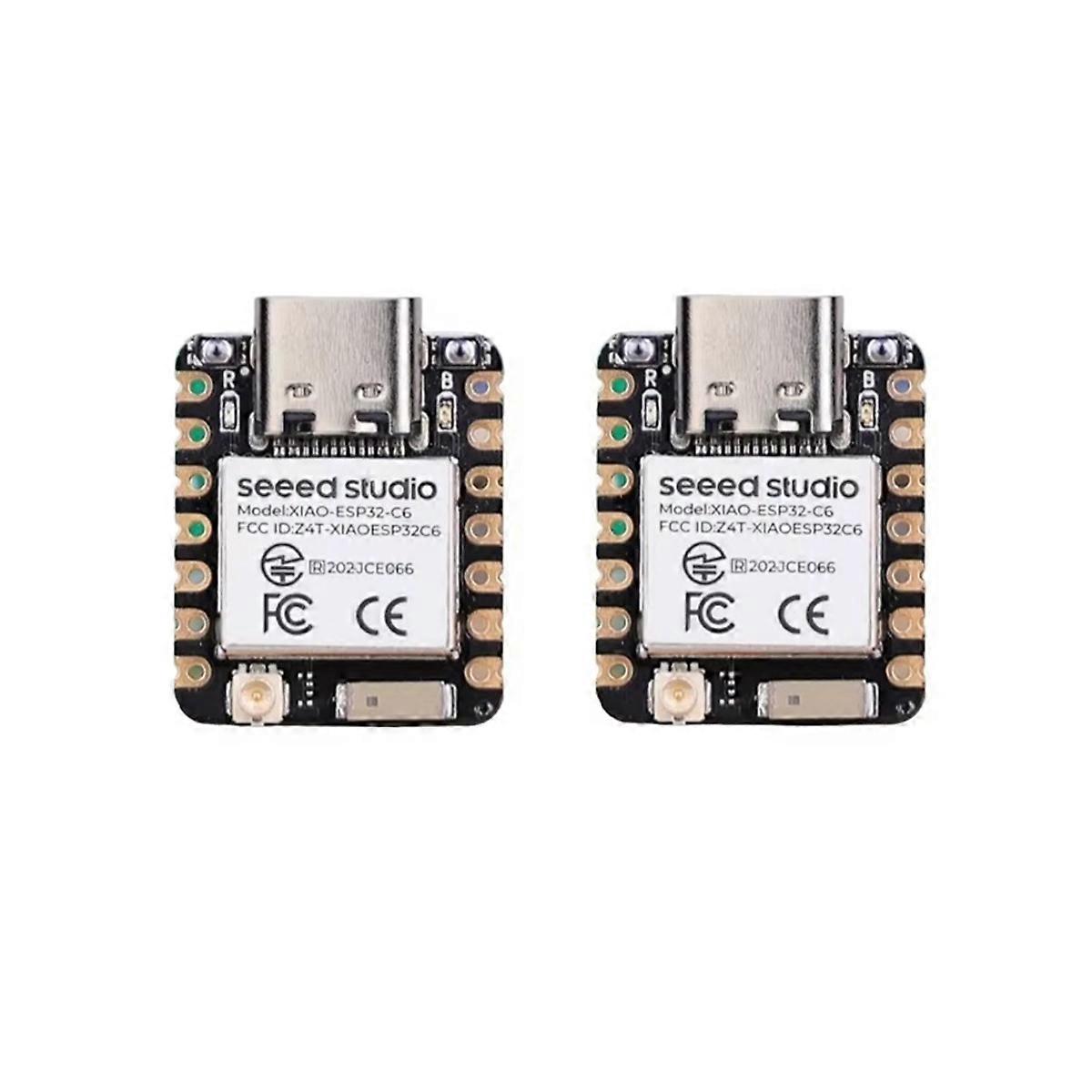 For XIAO ESP32C6-2.4 GHz WiFi 6,Bluetooth 5.3 for Zigbee Thread (802.15.4),ESP Rain Maker, IoT, 2Pcs