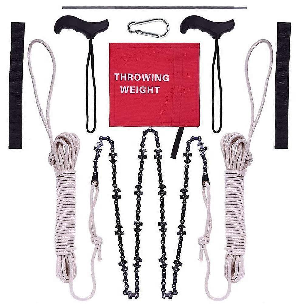 48 Inch Hand Chain Saw For Tree Trimming Portable Rope Limb Saw Camping Outdoor Logging Branches Small Trees