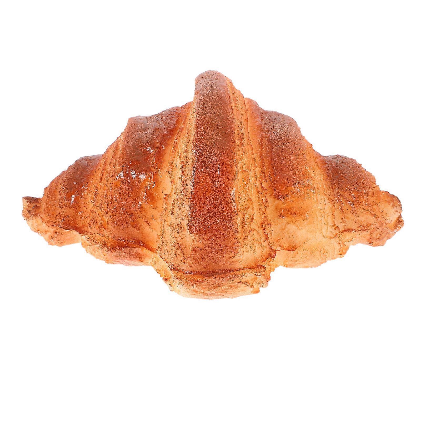 Artificial Croissant Bread Model for Display Realistic Fake Bread