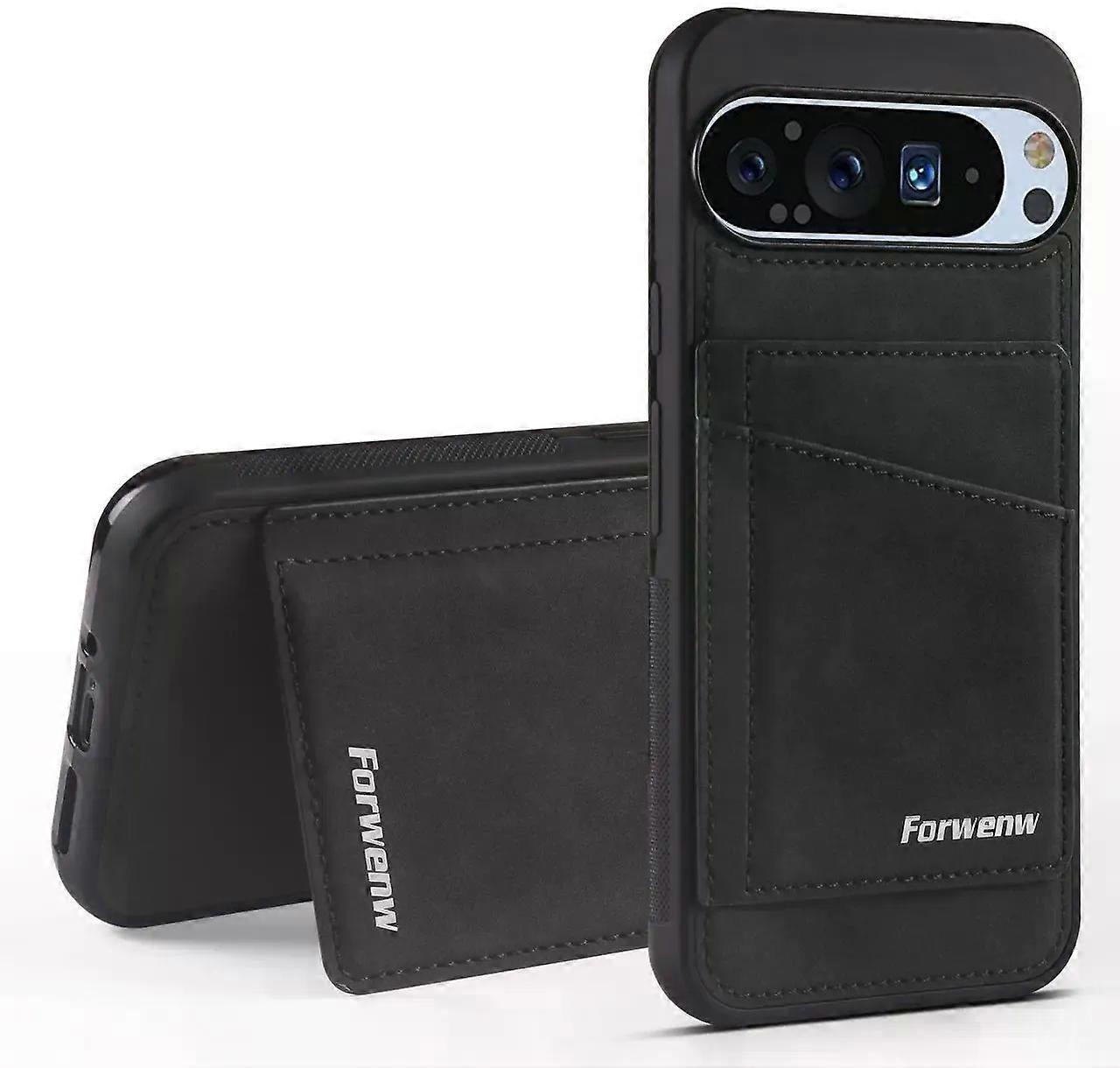 Case for Google Pixel 8 Premium PU Leather Phone Cover with Card Holder Kickstand Magnetic Shockproof Flip Wallet Cover