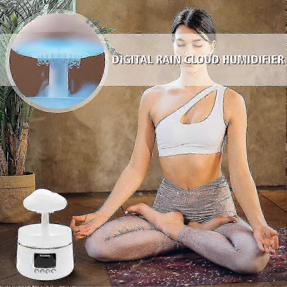 Rain Cloud Humidifier Water Drip Rain Cloud Diffuser Mushroom