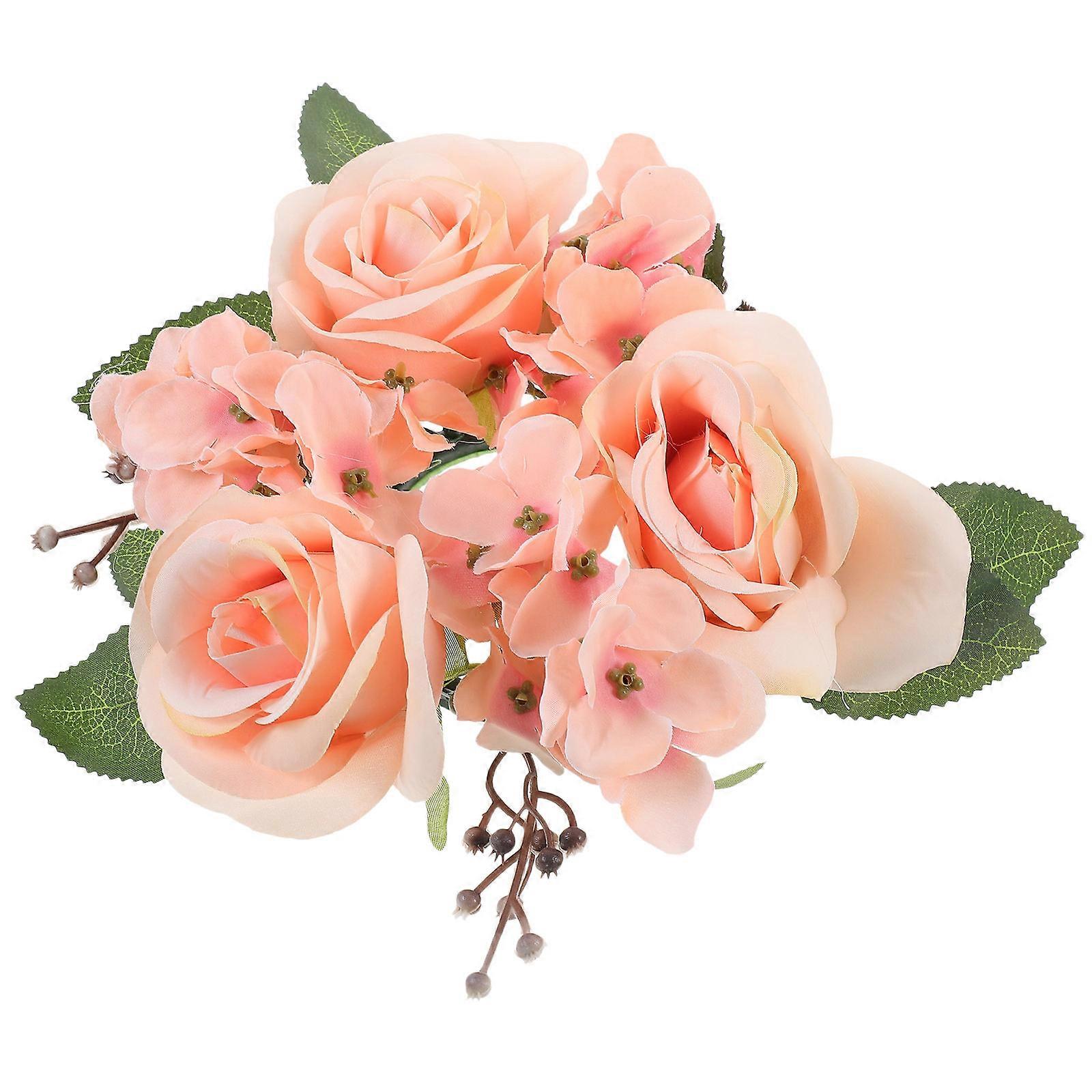 Floral Candle Ring for Wedding Party Decoration 3Pcs Pack