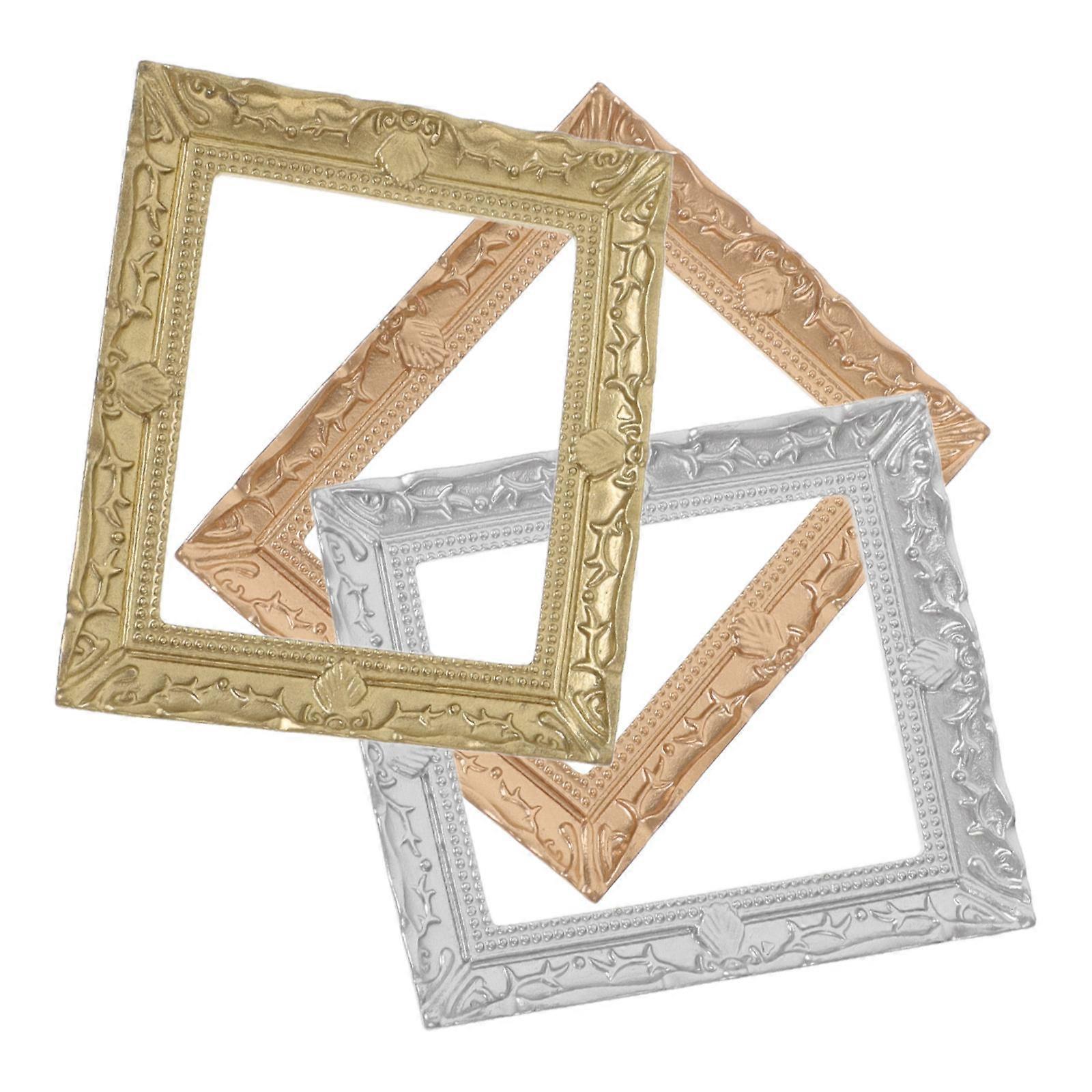 Decorative Mini Photo Frames Resin Picture Frames Ornaments 9Pcs Set