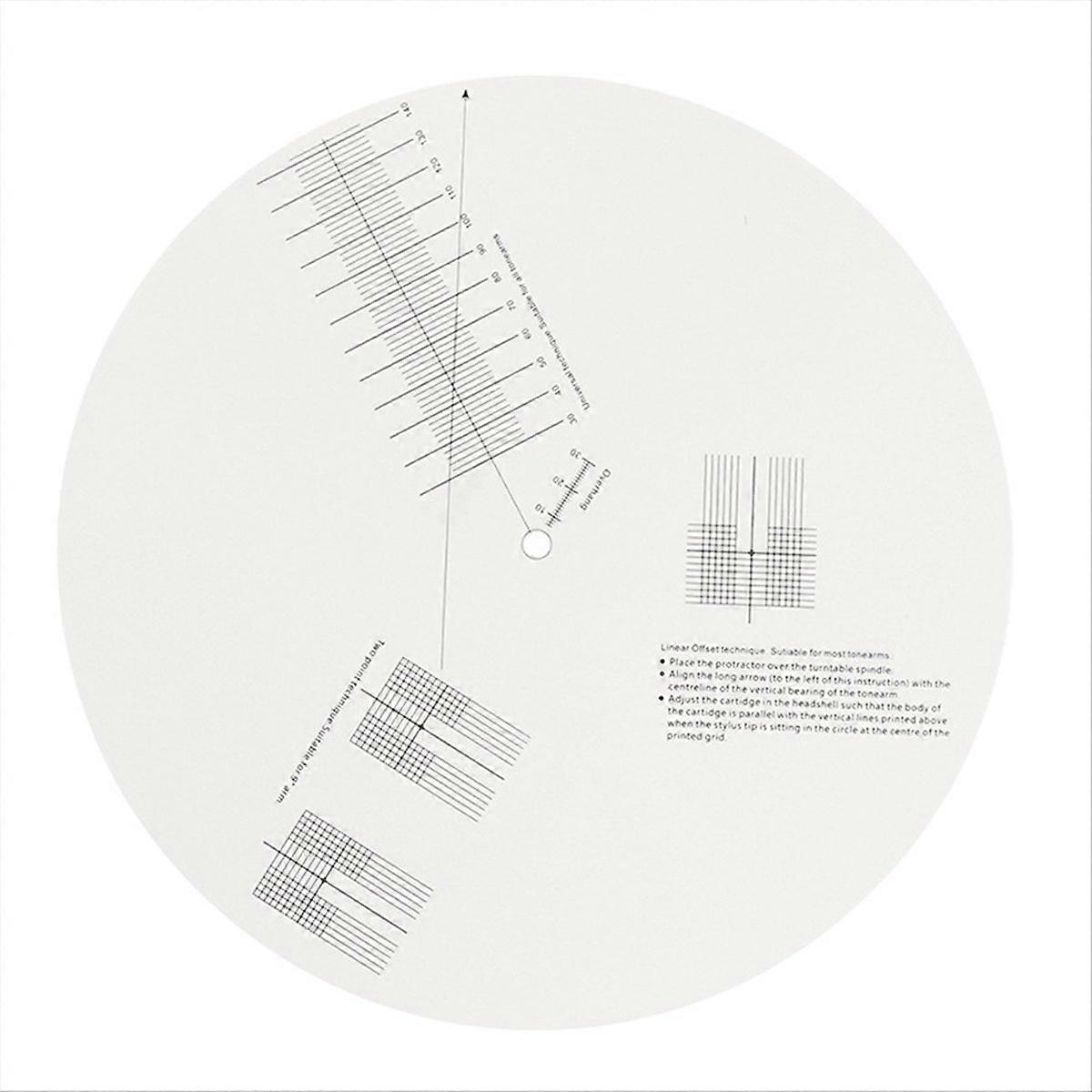 LP Vinyl Record Pickup Calibration Plate for Turntable Adjustment