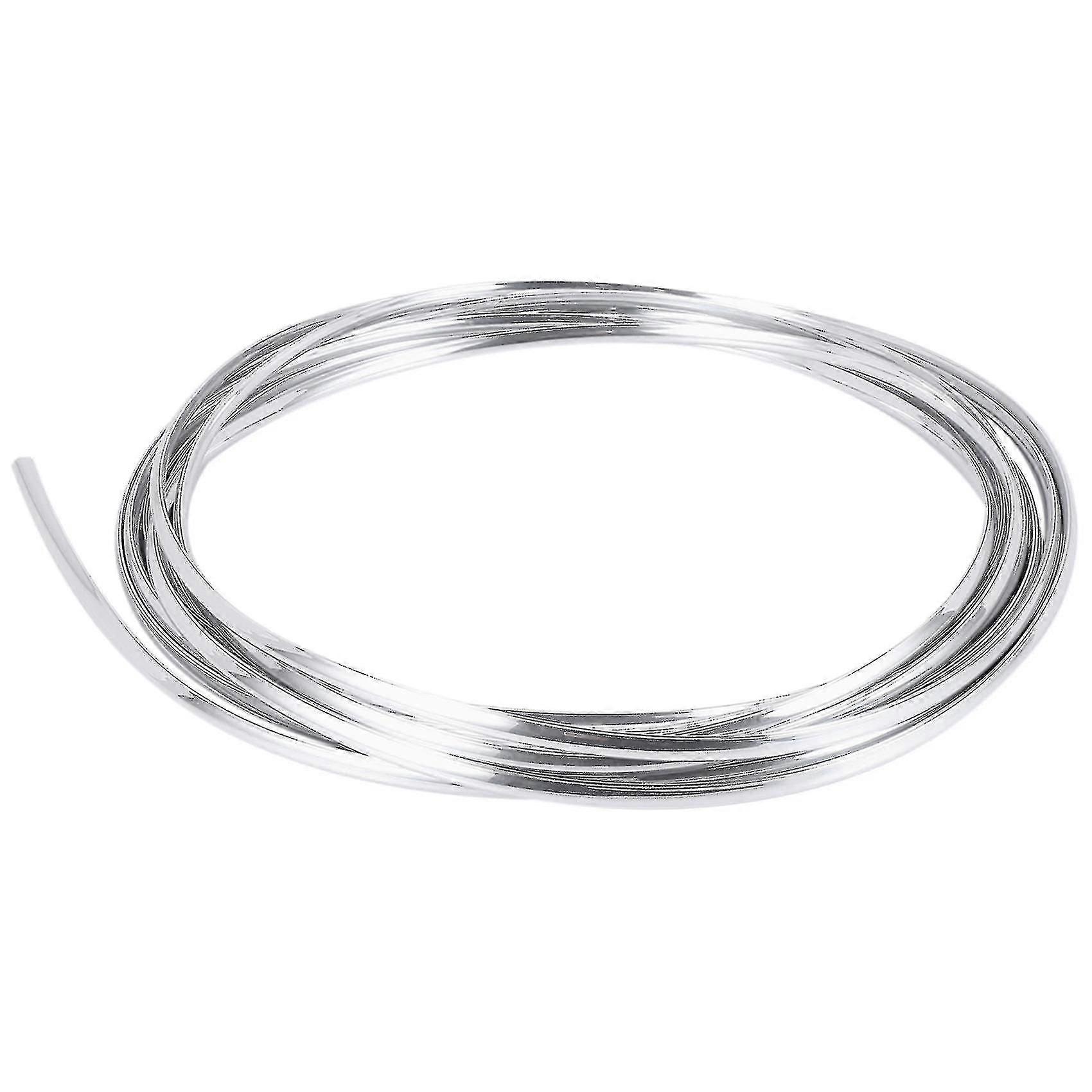 20ft χρώμιο χύτευση trim trim λωρίδα αυτοκινήτου άκρη προστατευτικό κάλυμμα ασημί