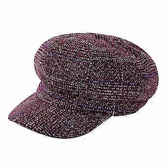 Béret classique en laine à carreaux pour femme, casquette gavroche octogonale de style français, automne, printemps, hiver