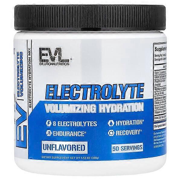 EVLution Nutrition, Electrolyte Volumizing Hydration, Unflavored, 3.53 oz (100 g)