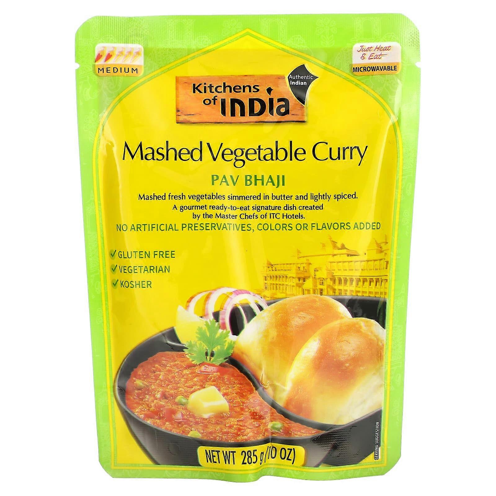 Pav Bhaji, Mashed Vegetable Curry, Medium, 10 oz (285 g)
