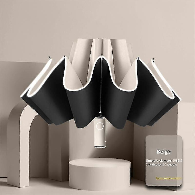 Durable Umbrella Multicolored Fully Automatic Parasol High Quality Rain Gear Uv Parasol Reverse