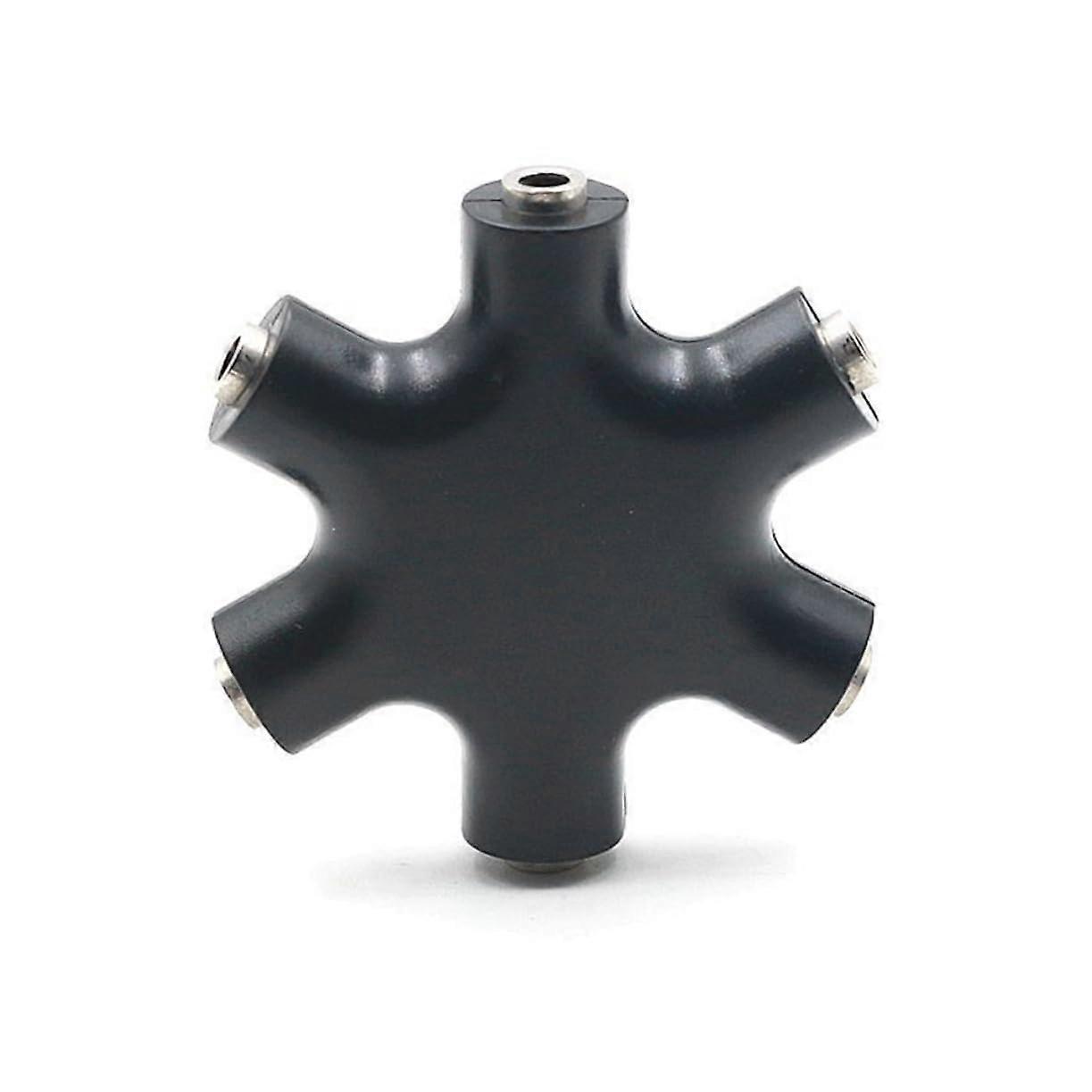 Headphone Splitter Adapter DualOutput For Sharing Audio With Friends To Tablets And Mobile Phones Black