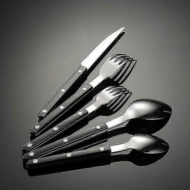25-26 Black, 5 piece cutlery set