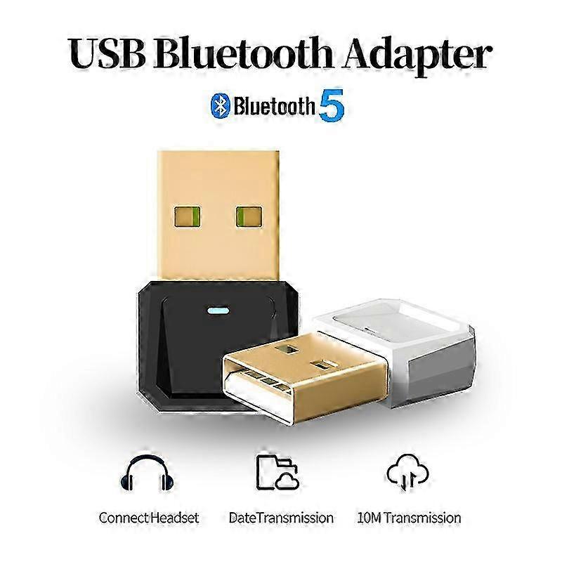 25-26 Bluetooth USB Adapter 5.0 Desktop Computer Transmitter Wireless Mouse Keyboard Speaker Printer Receiver