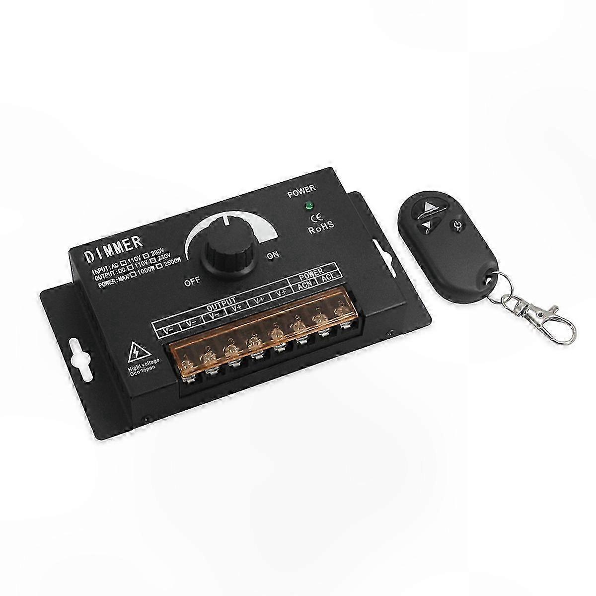 AC220V 2500W LED Dimmer Stepless Brightness Controller for Lights