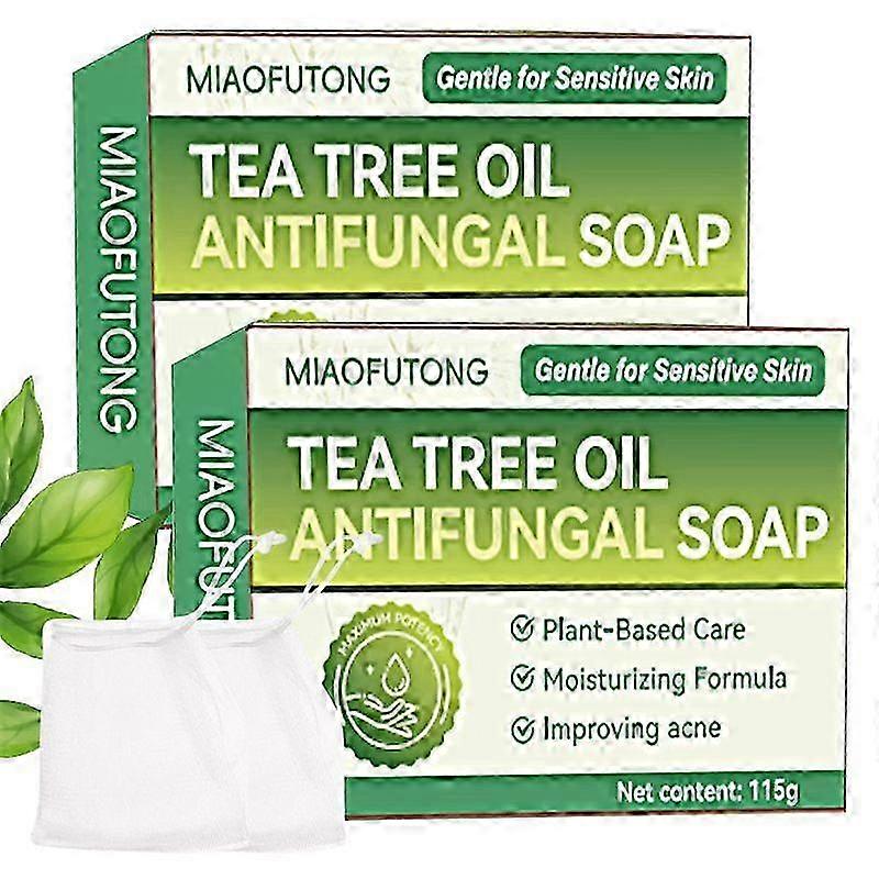 Tea Tree Soap for Face & Body Acne, Athlete's Foot, Tinea, Folliculitis Ringworm Jock Itch, 115g