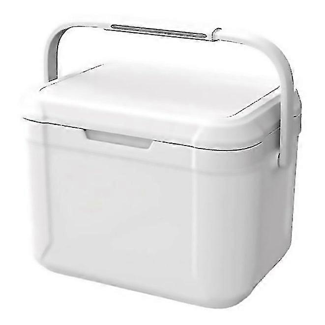 For 5l Camping Cooler Box With Handle Hard Ice Retention Cooler Insulated Lunch Box Multifunctional