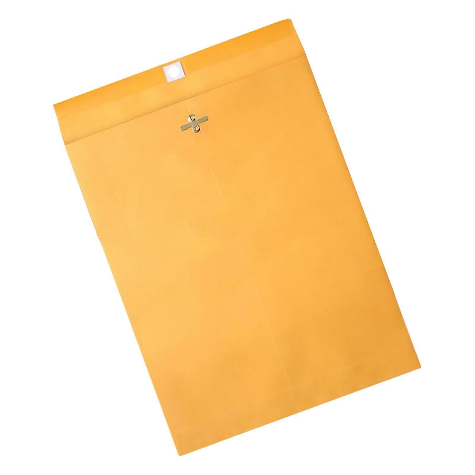 30Pcs Heavy Duty Kraft Envelopes With Metal Clip Document Envelope For Financial Documents File Photo and Mailing  9x12