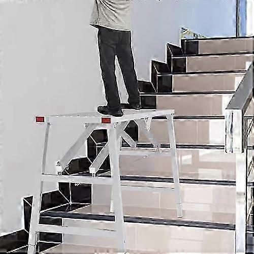 Adjustable Feet Work Platform Stair Scaffolding Foldable Non-slip Workbench 120x30 Cm For Construction