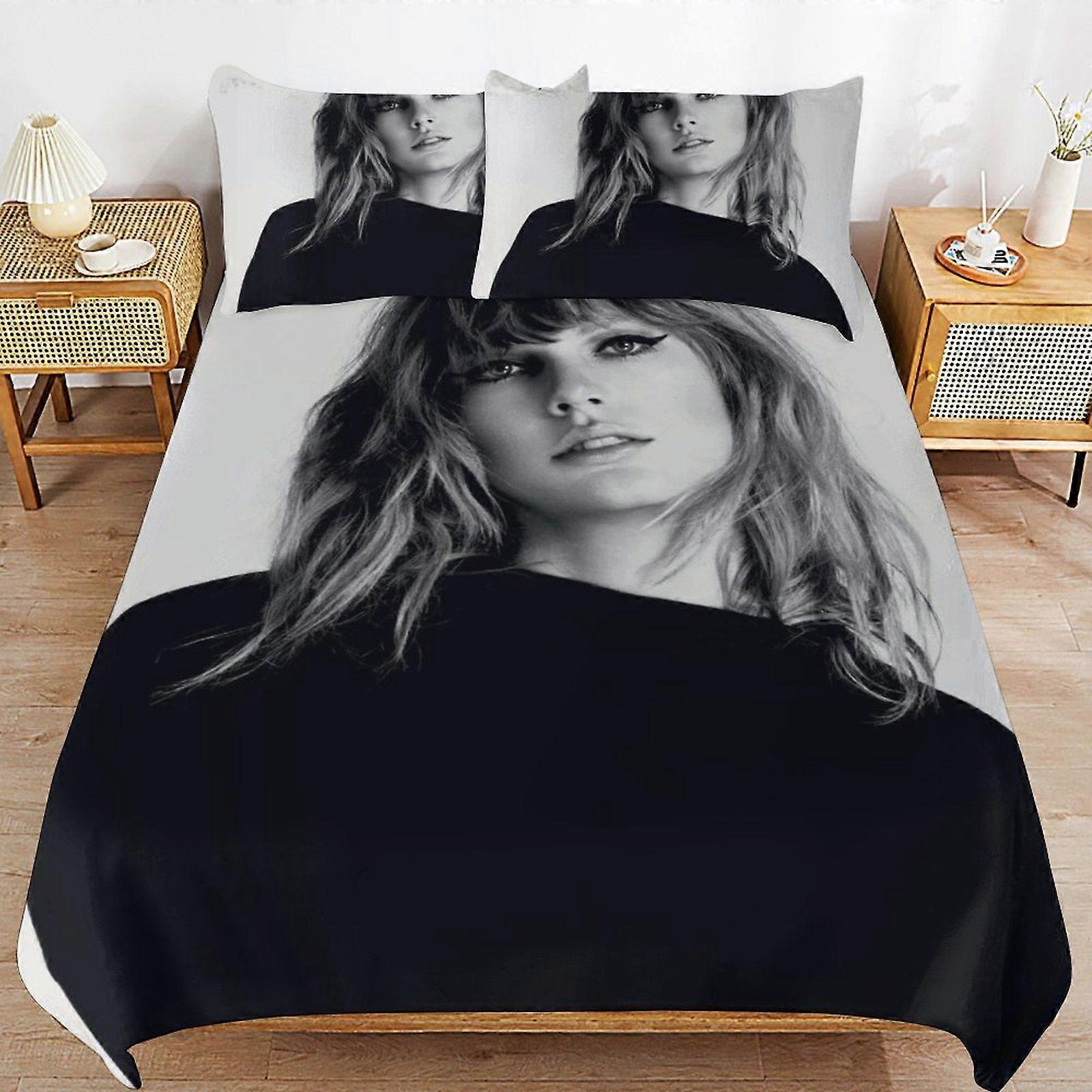 w118 Taylor Swift Luxurious Soft Feel Durable Weave Structure for Cozy Sleep Duvet Cover Sets with Zipper Access m118