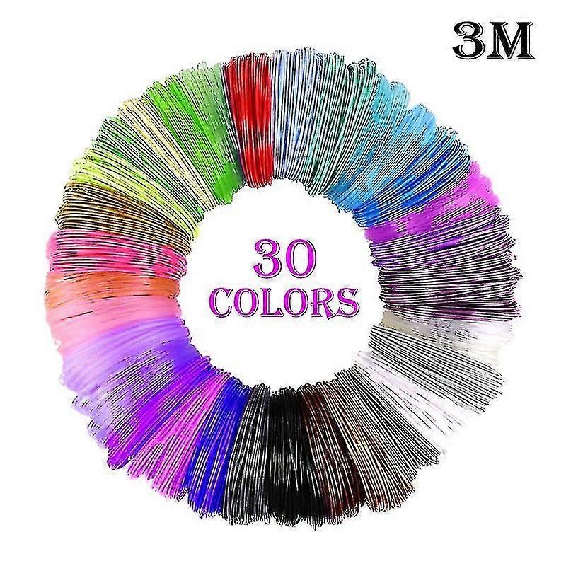 3 م / 5 م 3D خيوط القلم عبوات PLA 3D الطباعة القلم خيوط الطابعة 3D خيوط (Cy)