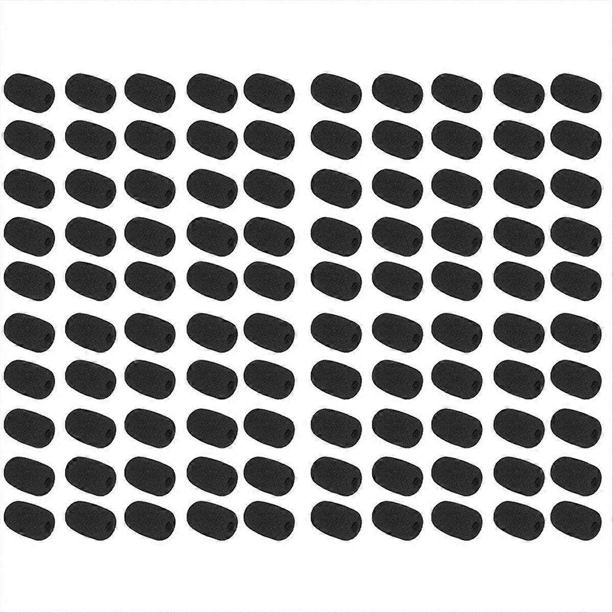 100PCS Foam Microphone Windscreen,Mini Size Lapel Headset Mic Foam Covers for Headset Microphone 27
