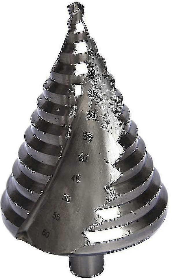Spiral Hss Drill Bit Set: 6mm to 60mm Range with 12 Steps for Smooth Bore Holes