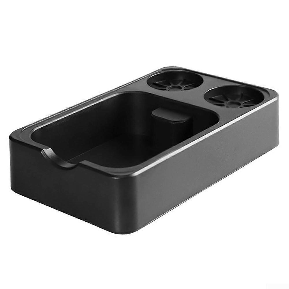 Organized Brewing Space All In One Espresso Knock Box With Integrated Tool Holders Black Barista Tool Holders