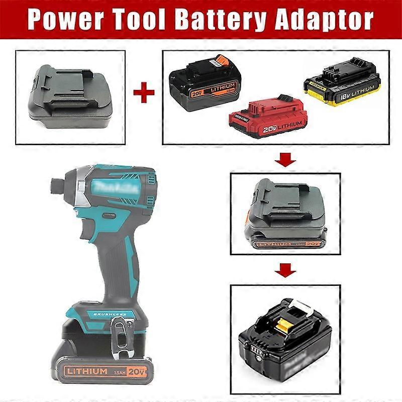 Adapter Converter For Black Decker 20V li-ion battery to For Makita 18V tool