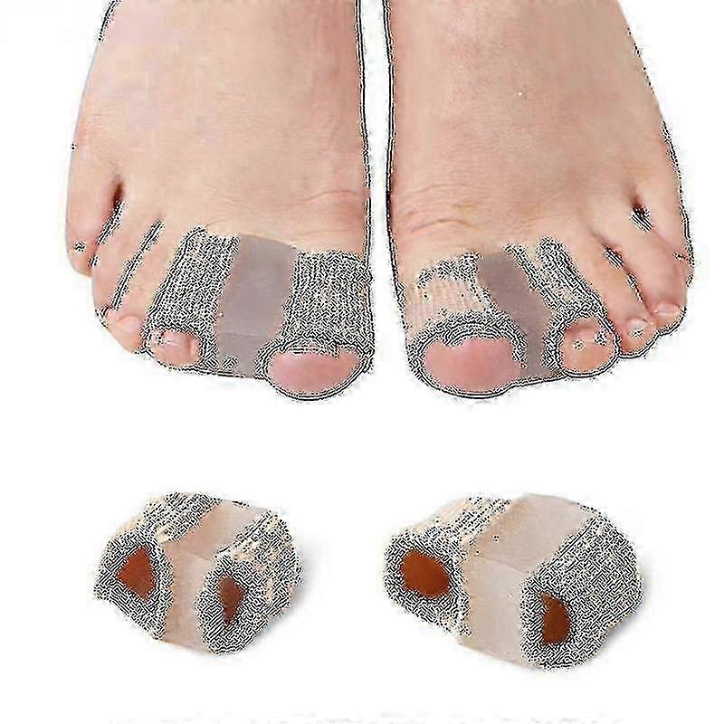 2pcs Fabric Toe Separators, Bunion Relief Toe Spacer Set, Bunion Toe Separators Toe Spreader For Overlapping Toes PK