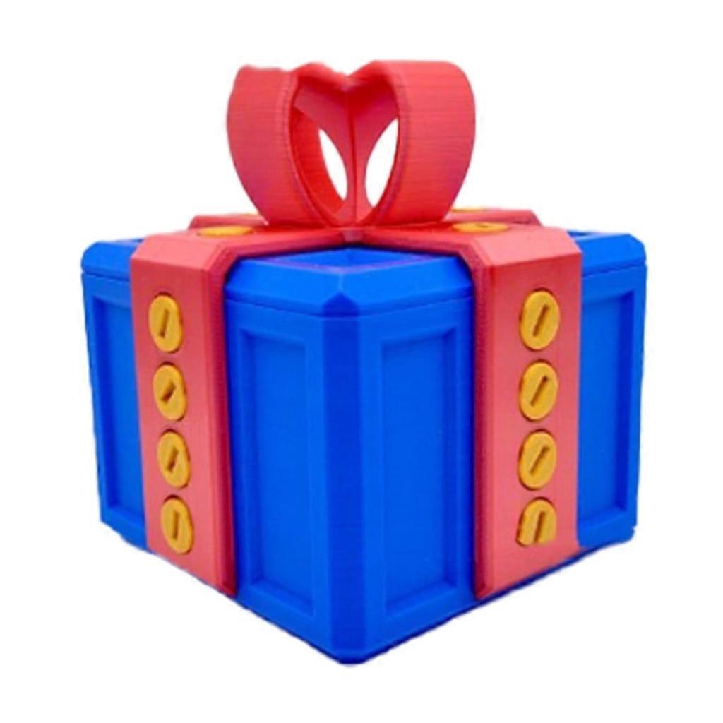 Milue Unique Prank Storage Box 3D Printed Puzzle Box with Screws Prank Gift Box
