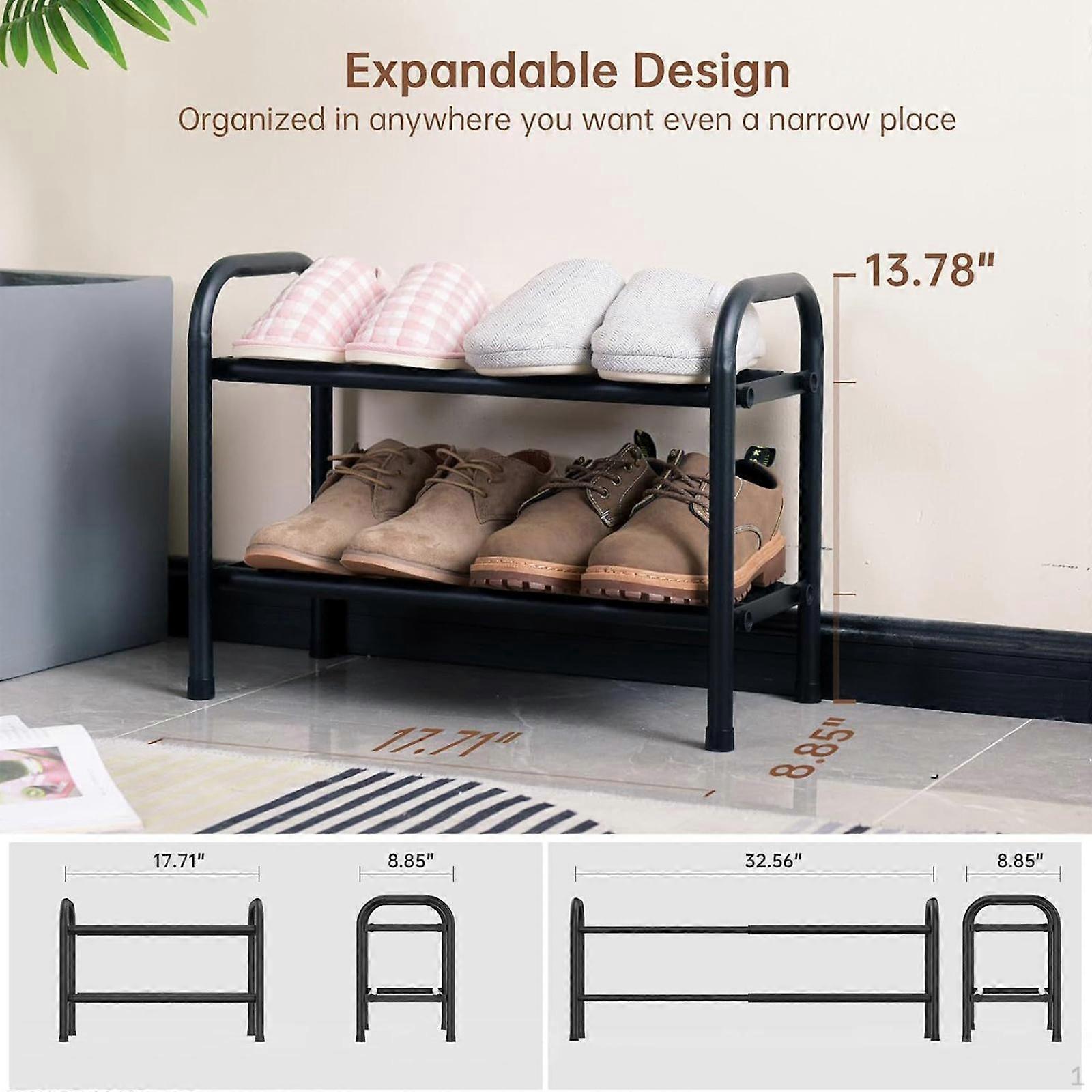 Expandable Shoe Rack Saving Multifunctional Storage Shelf Display Stand