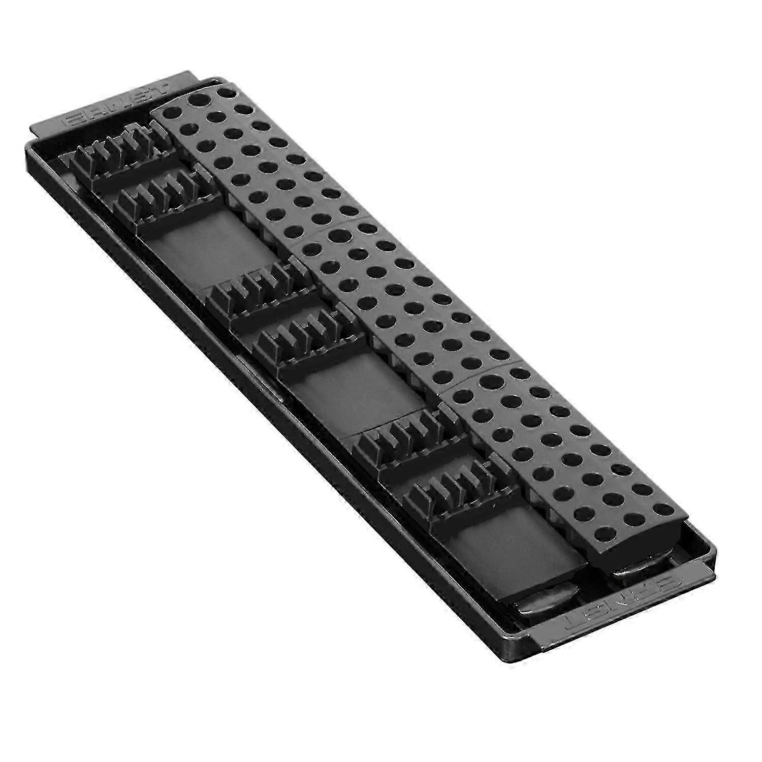 90 Tool Screwdriver & Socket Bit Boss Organiser Storage Black 5710Hwy