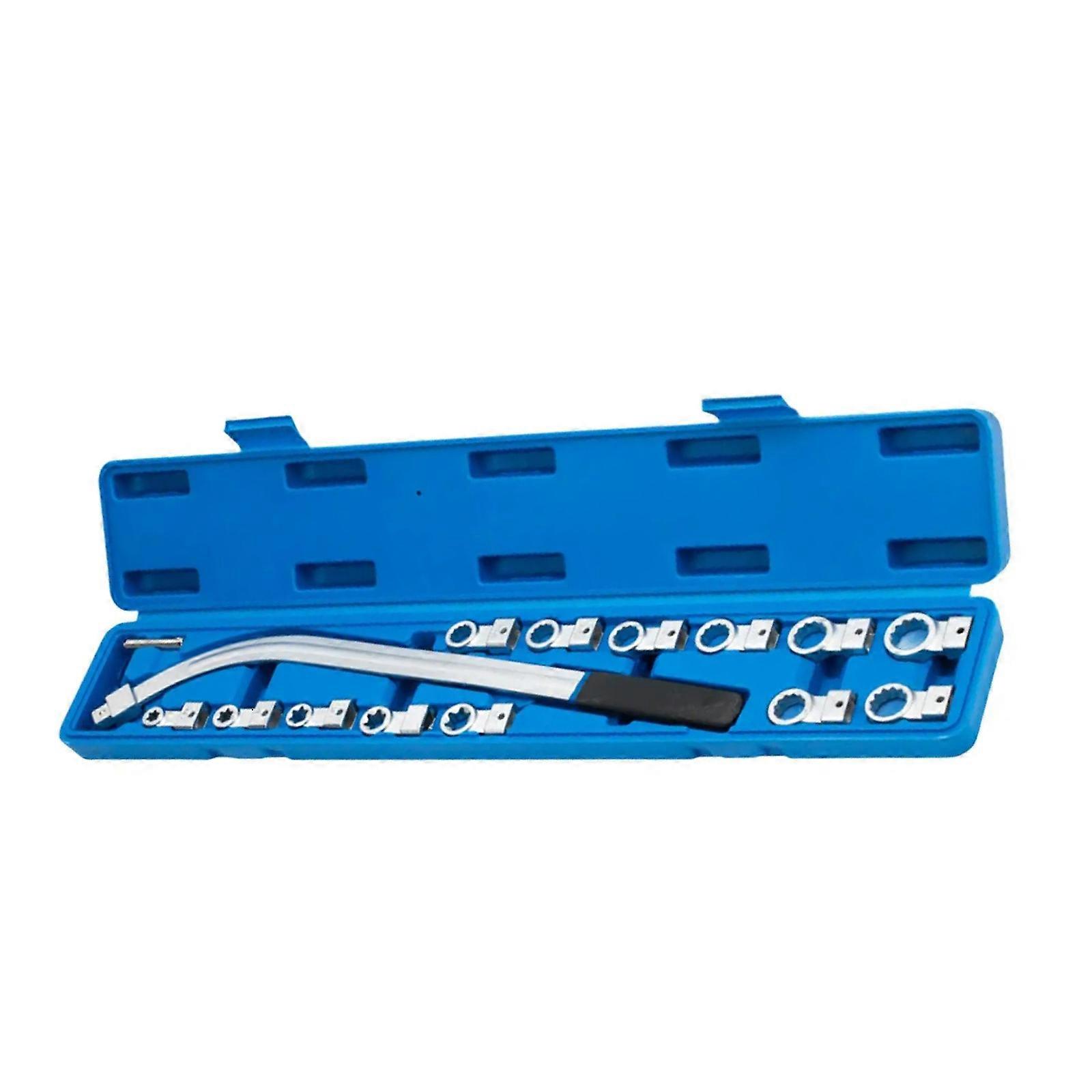 15Pcs/Set Comprehensive Vehicle Belt Tensioner Tool Kit  Accessories 200Nm Torque Capacity Ergonomic Design Universal Multicolor