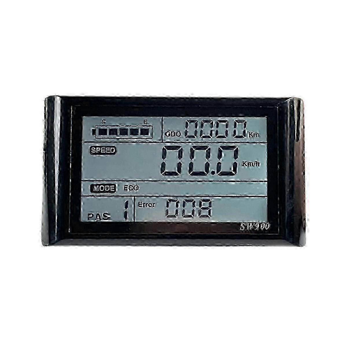 Ebike SW900 LCD Display Control Electric Bicycle Speed Meter Waterproof Plug Record Instrument Control/Setting 24-72V A-G szsh361