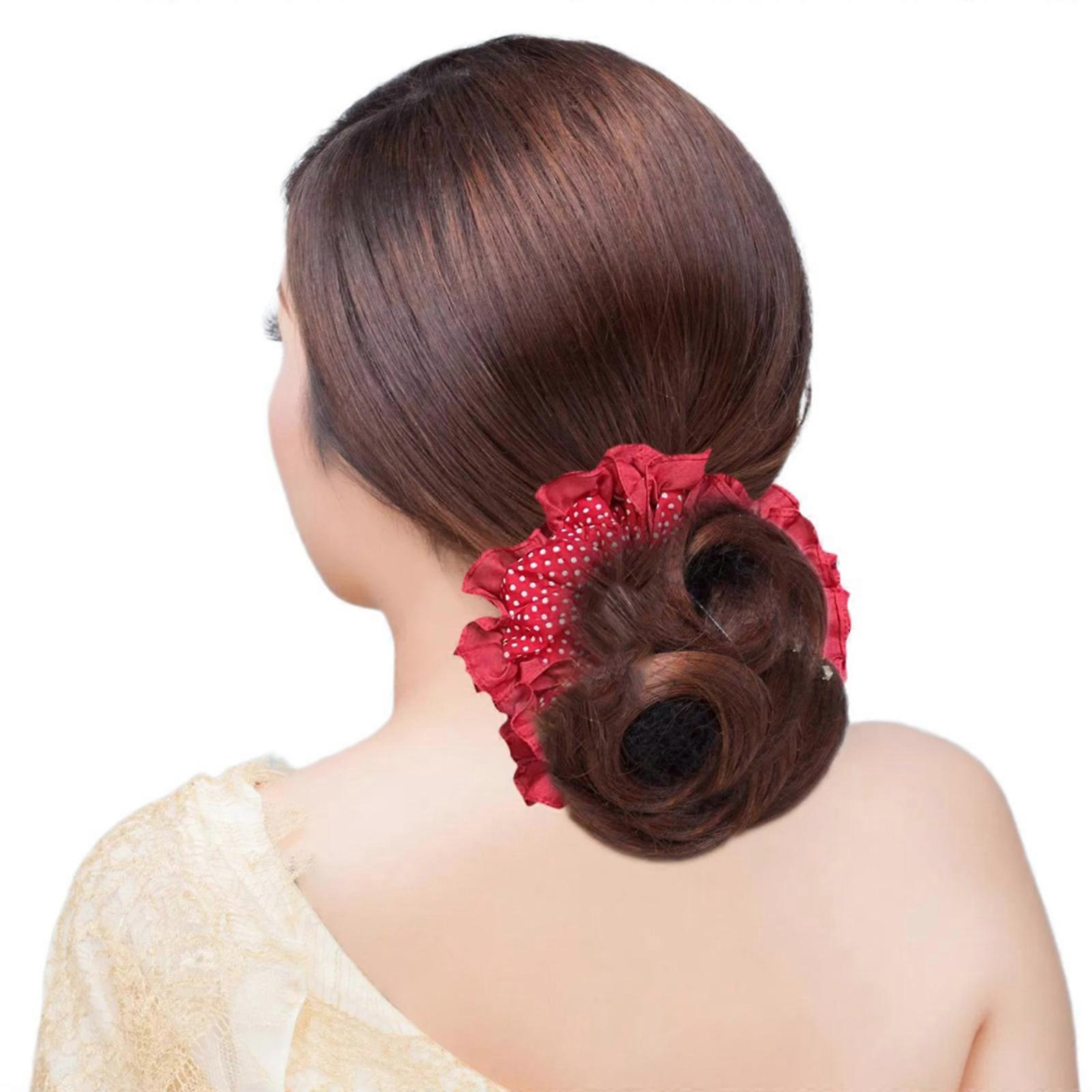 كبير الحجم الشعر التعادل نقطة متعددة الطبقات الشعر حبل التخبط Scrunchies الأميرة في كبير الرباط الشعر ربطة عنق أحمر