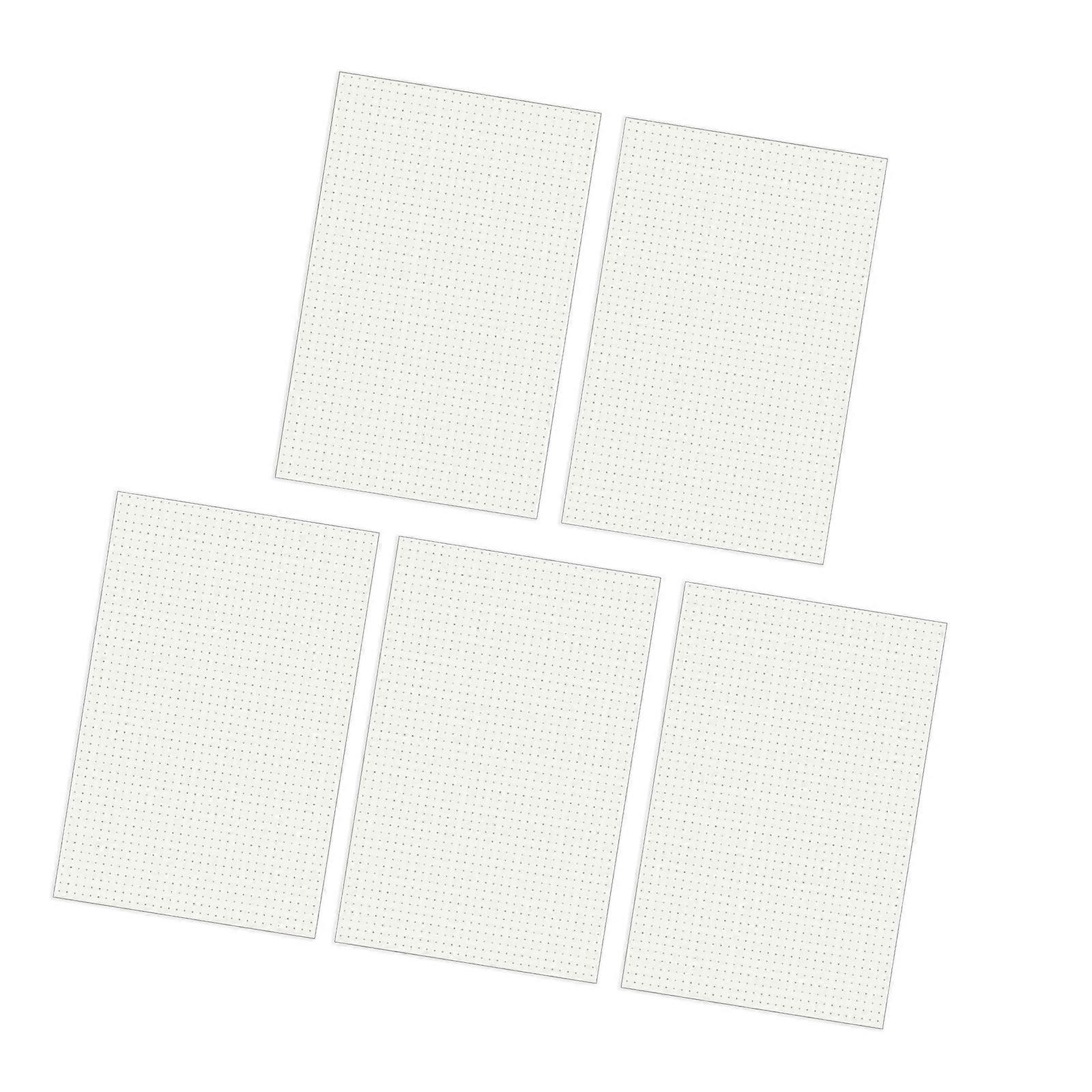 5 قطع Softcover دفتر الموضوع ملزمة مجلة الملاحظات لكتابة الرسم 60 صفحة غير مبطنة / منقطة / شبكة / مبطن 30 نقطة مصفوفة داخلية 