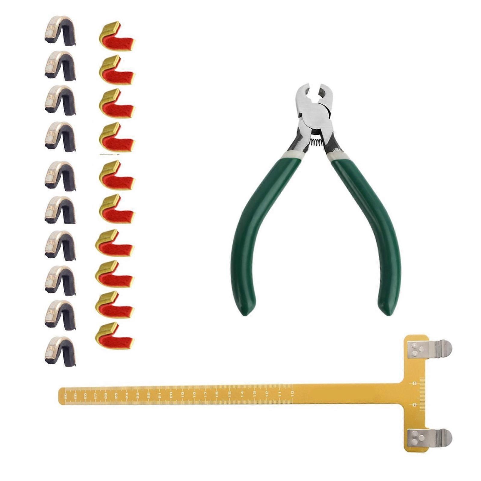 T Ruler Brass Buckle Pliers Set Hunting Measurement Tool Indoor Bows Ruler Pliers Set For Enhances Shootings Precisions  Yellow
