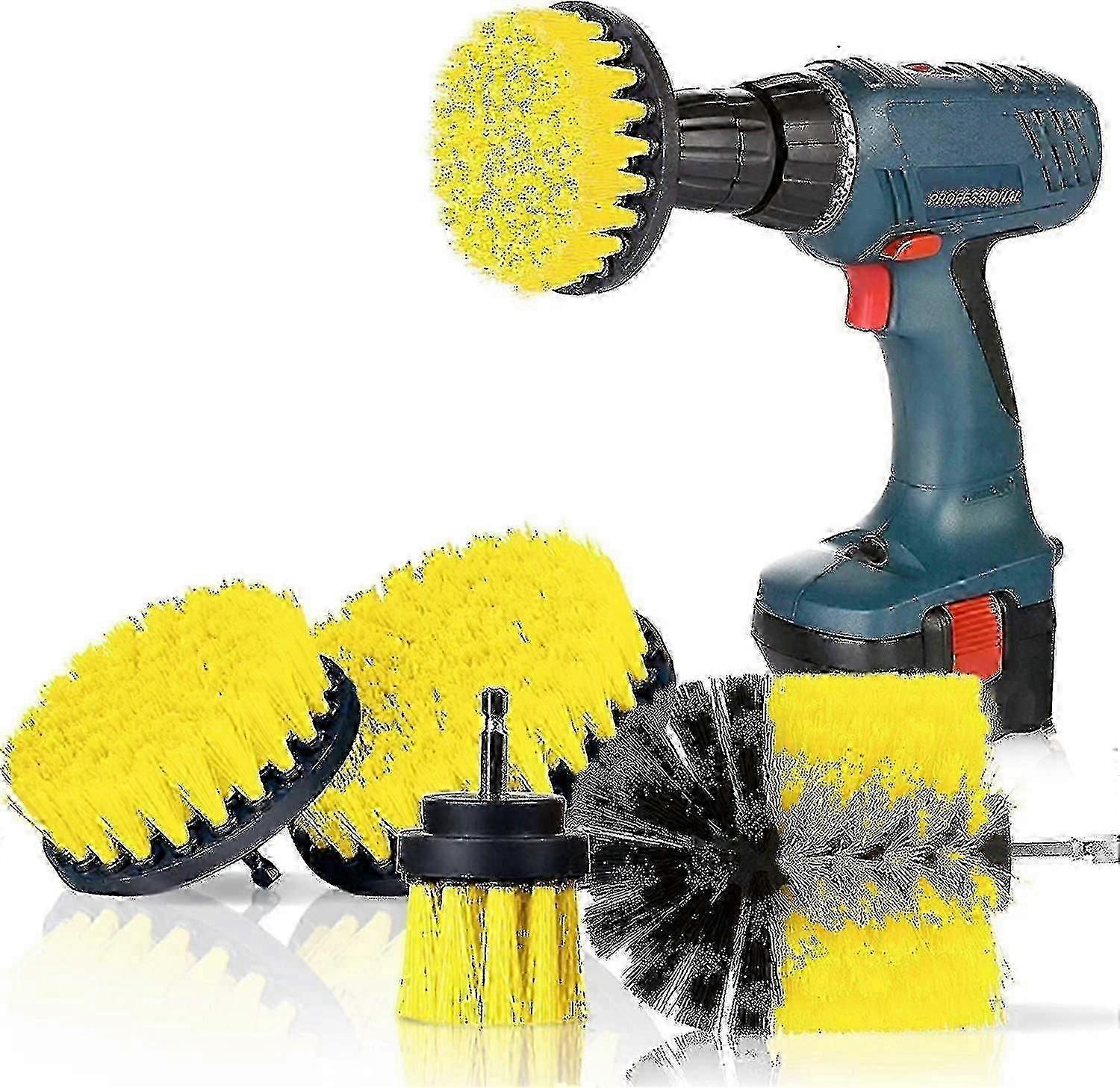 4-piece Electric Drill Brush Drill Brush Cleaning Kit Multifunctiona