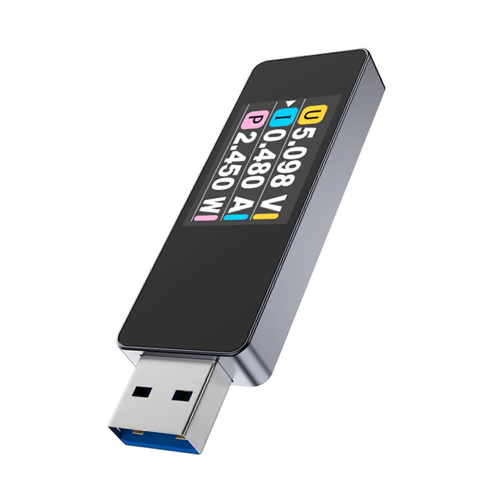 USB Tester USB 3.2 Voltmeter Voltage Current Tester Power Meter Multimeter Ammeter USB Tester Color Display Capacity Multicolor