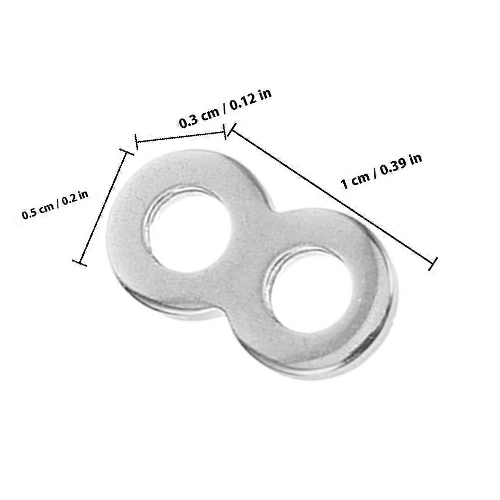 25pcs 桌面紧固件 8 Figure Lasteners 不锈钢桌面连接器